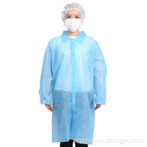 Disposable Non Woven Dental Hospital Medical Lab Coats